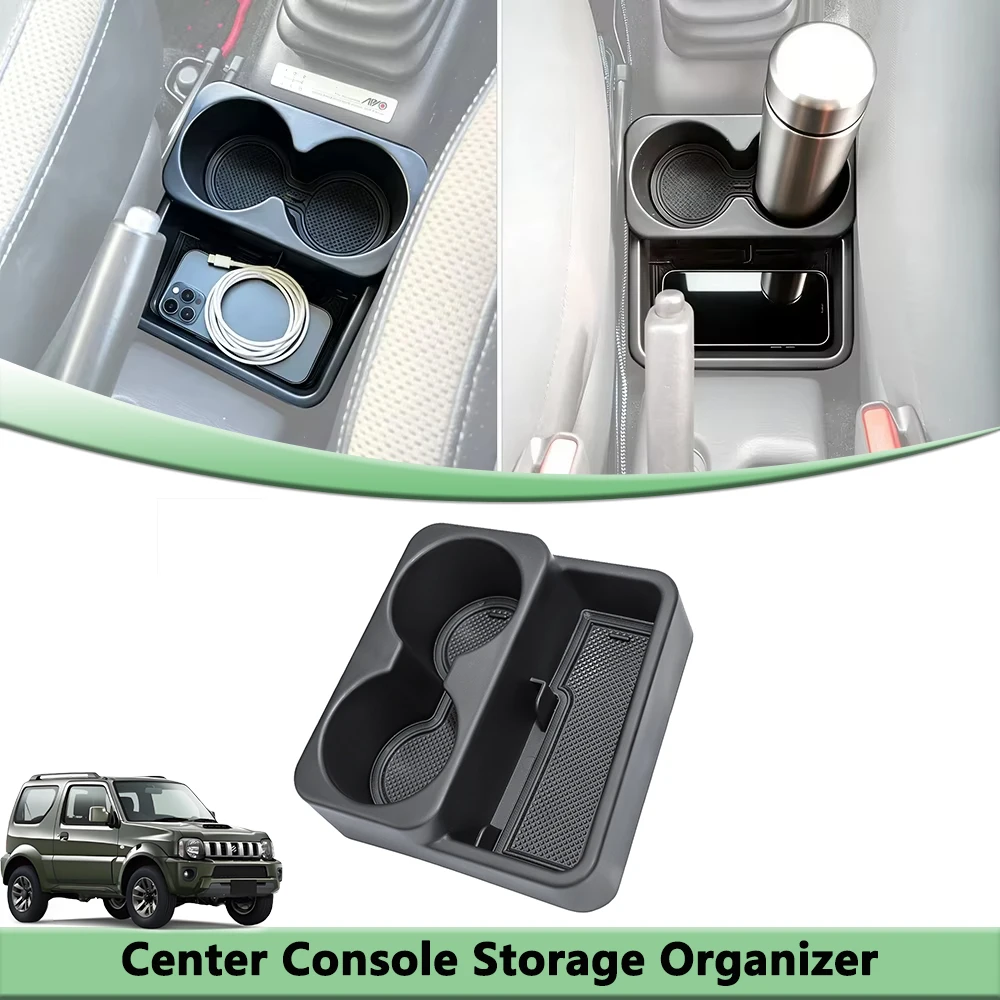 Portavasos para consola central, caja organizadora de cambio de marchas para Suzuki Jimny Manual Trans JB23 JB43 1998-2018, accesorios para coche, orden