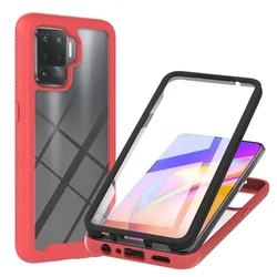 For Oppo A78 A 58 5g Shockproof Case For Oppo Reno 8 Lite Transparent Pet Front Film 360 Protect Cover Reno8 Z 7 Z 6 Lite Funda