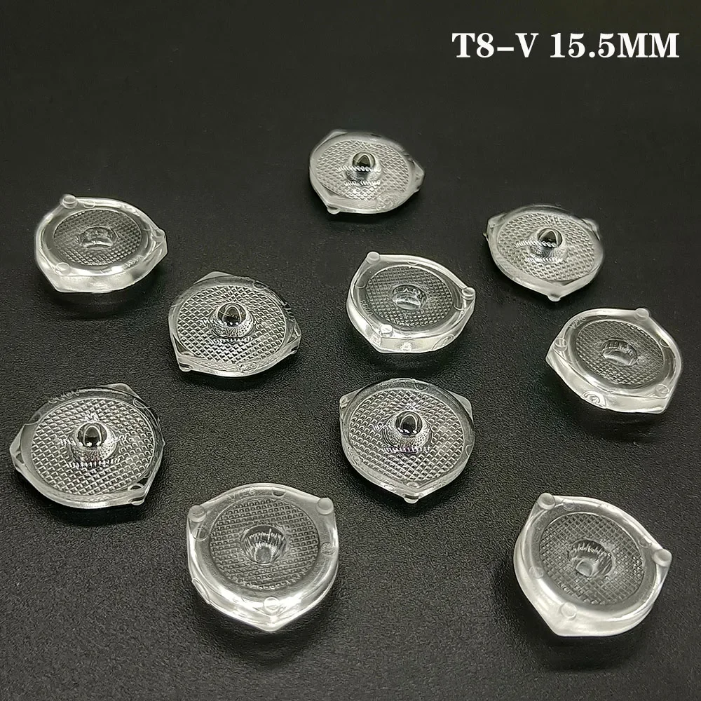 10PCS 5050 LED Lens 30 60 90 120 140 180 Degree Convex Optical Lens For 5050 SMD WS2812 WS2811 SK6812 RGB LED stirp light
