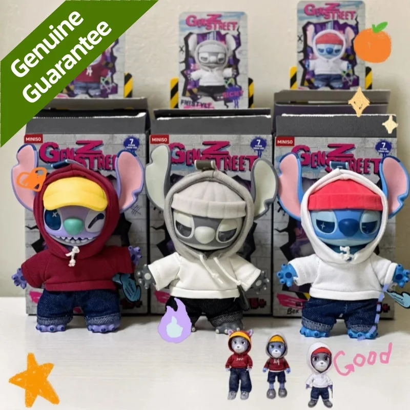 

Stitch Gen Z Street Series Blind Box Anime Character Vinyl Pendant Bag Decoration Surprise Fashion Toy Children's Birthday Gift