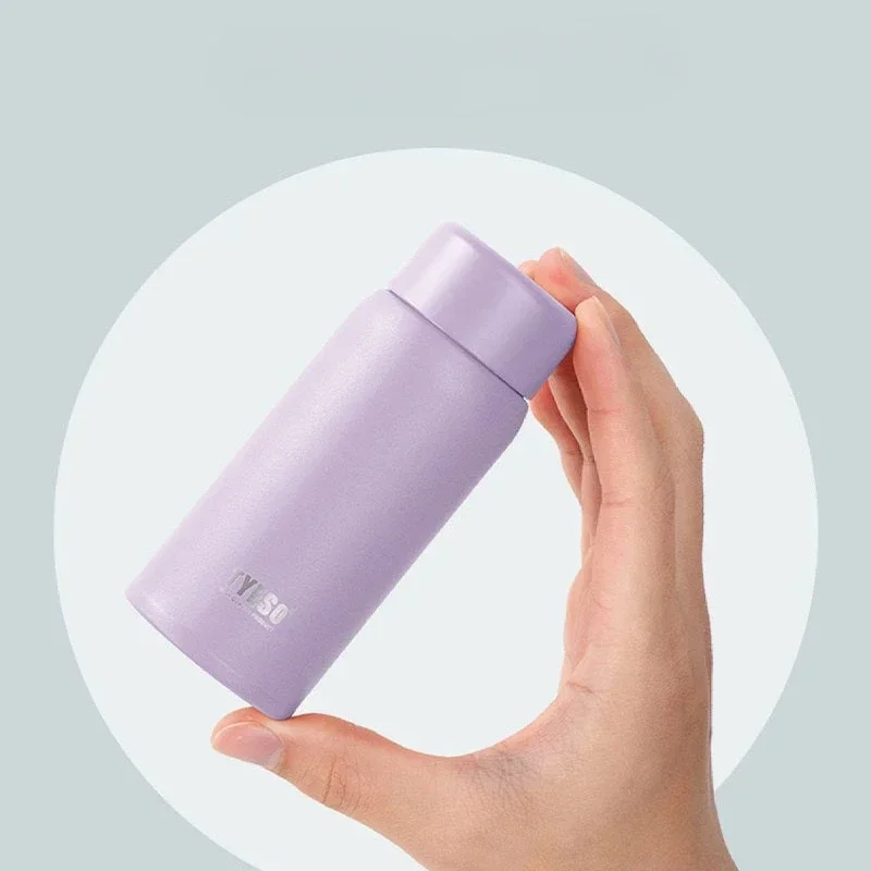 

Tyeso Stainless Steel Pocket Insulated Water Bottle Cute Compact Slim Design High Aesthetic Appeal Perfect for Hydration Air up