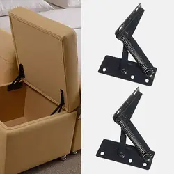 2pcs 80 degree Sprung Hinges Cabinet Door Lift Up Stay Flap Top Support Cupboard Kitchen