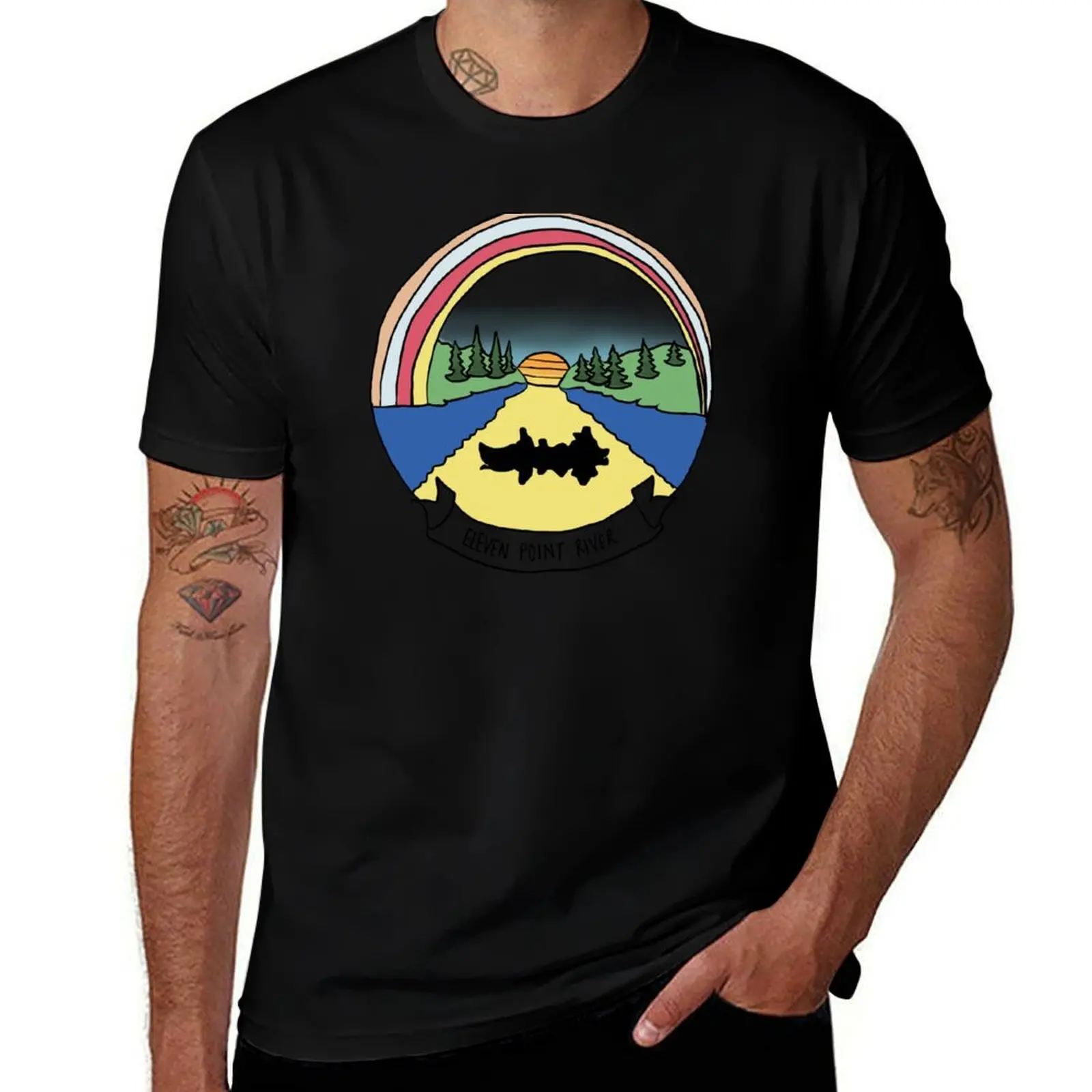 eleven point river T-Shirt t shirts for man pack white t shirt personalised T-Shirt