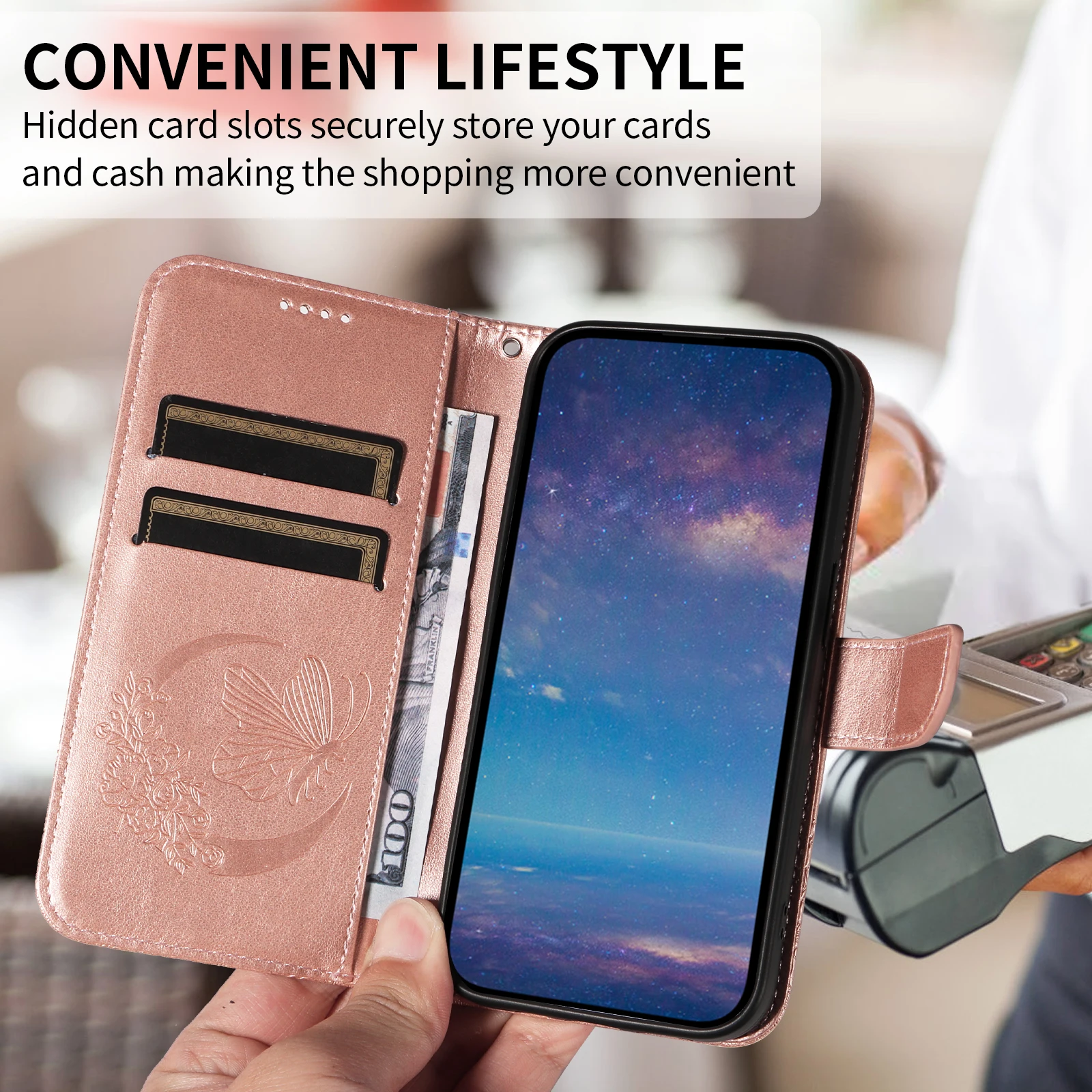 

High Quality Phone Case Simple Design Durable Butterfly Pattern Phone Protective Case Suitable For iPhone 14 15 Series