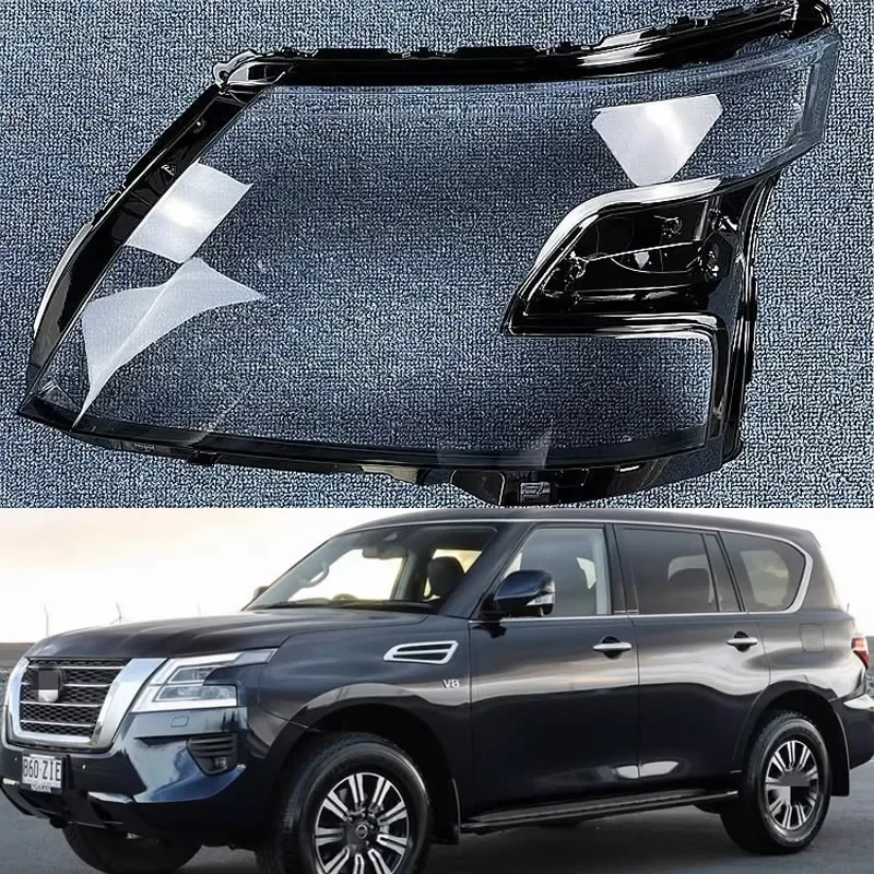 

For Nissan Patrol/ARMADA 20-21 Car Accessories Headlamp Housing Transparent Mask Cover Headlight Shell Plexiglass Original Lens