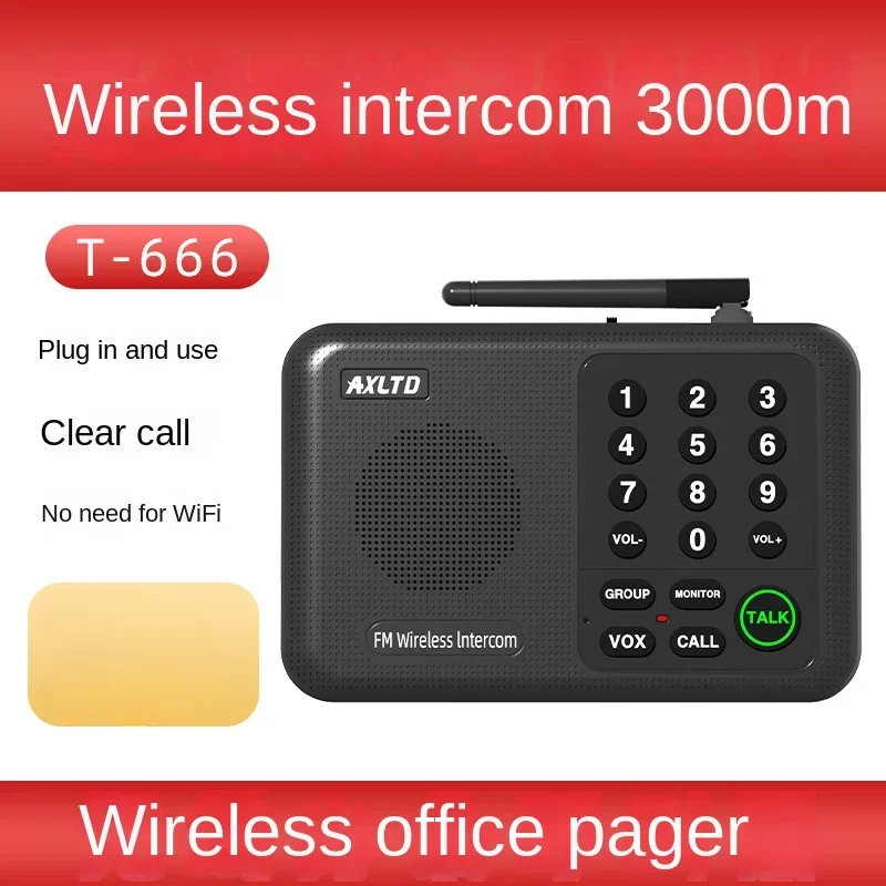 Call All Wireless Intercoms System for Home House Business Office 1 Mile Range Room To Room Intercom Communication