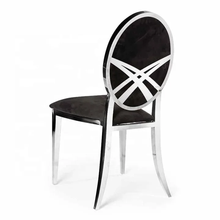 

'Stackable wedding chair round back removable rental event wedding reception dining chair