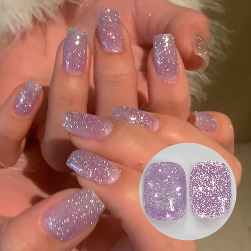 Imagen 2 del producto BORN PRETTY-esmalte de uñas en Gel con purpurina reflectante, 10ml, plateado, rosa, estilo de boda de otoño, barniz LED UV para remojar, suministros para uñas