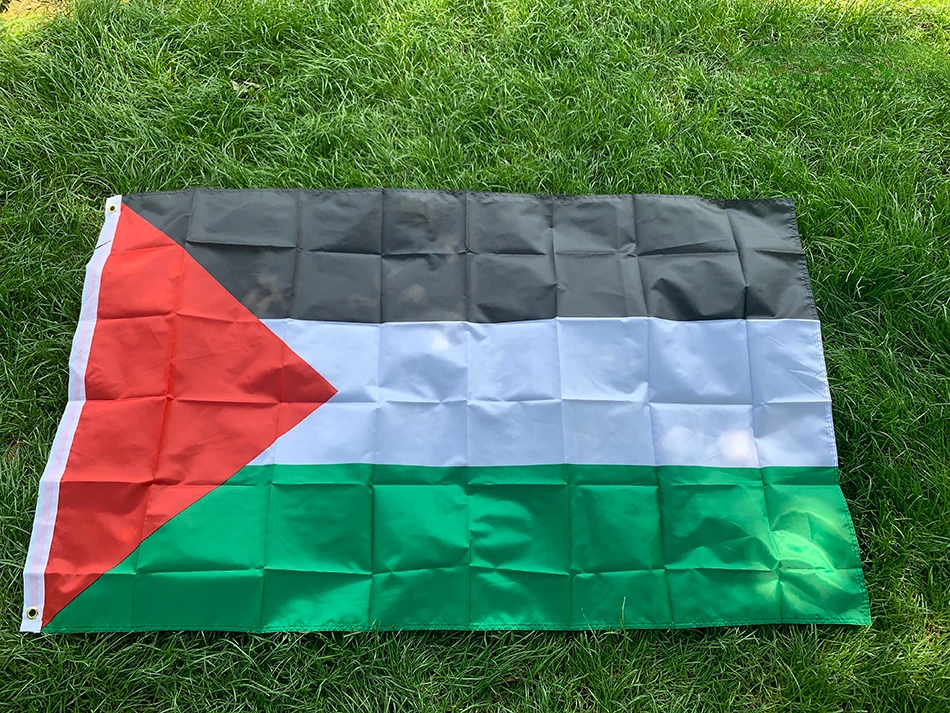 Large Palestine Flag 150 x 90cm hanging High Quality Polyester Gaza Palestinian banner