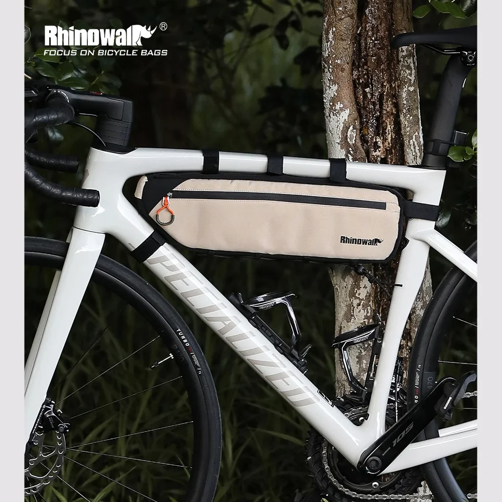 

Rhinowalk Bike Frame Bag 2.1L-2.7L Double Sided SBS Zipper Bottom binding syste Splash-Proof Bicycle Under Tube Bag Triangle Bag