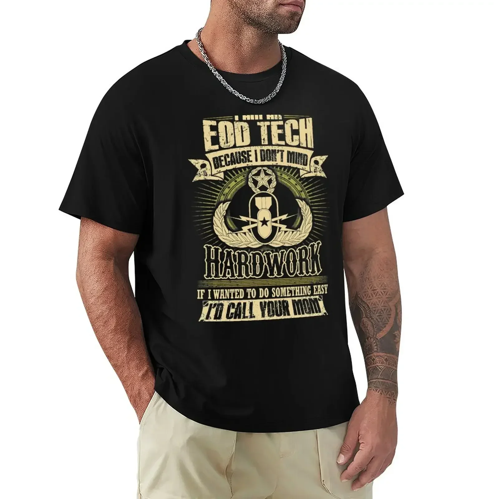 Customs plus sizes T-shirts for men cotton Eod explosive ordnance disposal Academy Award for Best Picture 2009 Br T-Shirt tops