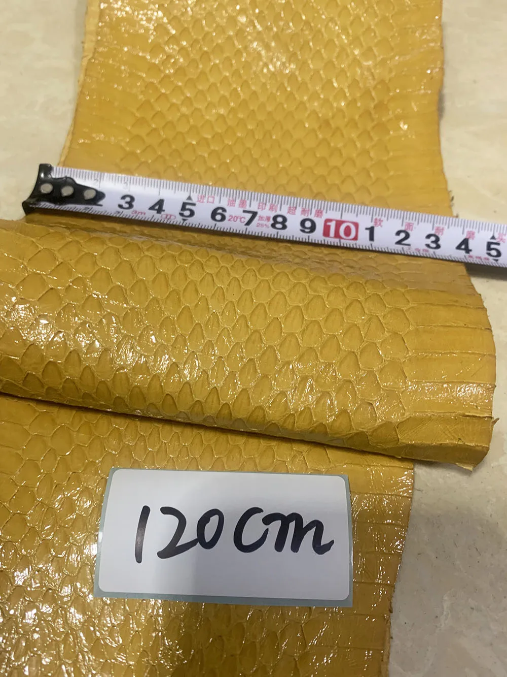 جلد الثعبان لحقيبة الهاتف، حزام DIY، مواد صنع حزام الساعة اليدوية، نمط اللون الأساسي، حجم كبير