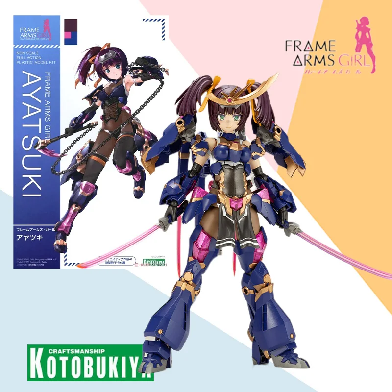 

Kotobukiya Original box FRAME ARMS GIRL AYATSUKI Anime full Action Assembly Figure Robot Model kit Toy Gifts for Kids