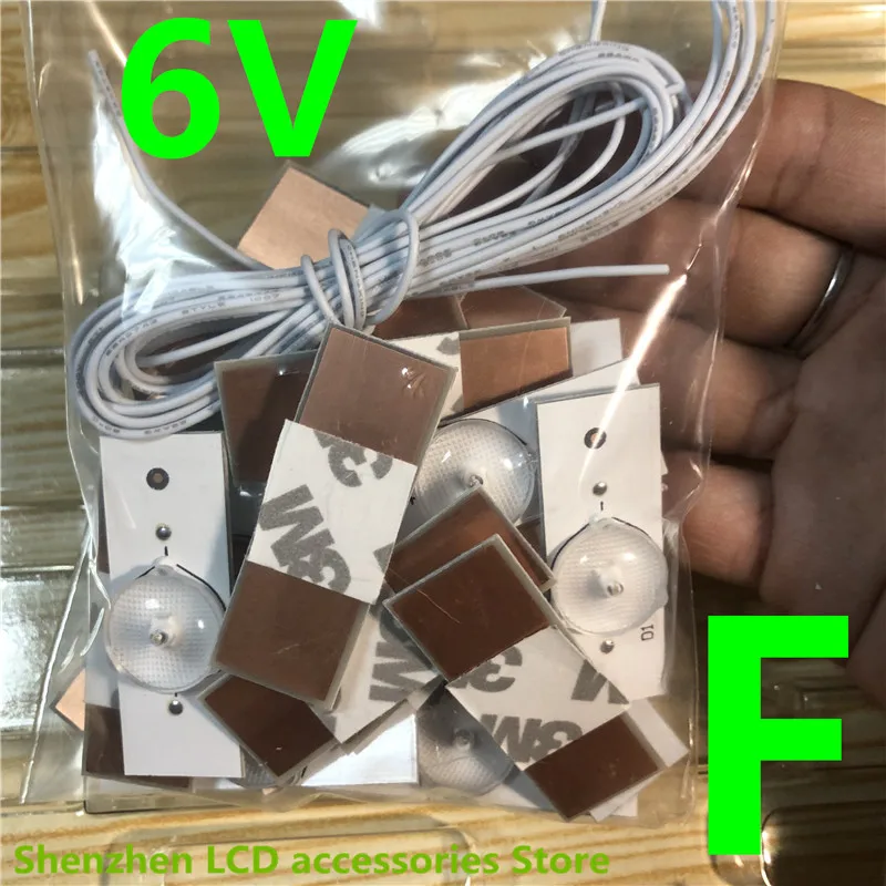 100%NEW 6V 3v SMD Lamp Beads with Optical Lens Fliter for 32-65 inch LED TV Repair LG 49LY320C-CA LG Innotek DRT 3.0 49"A/B type