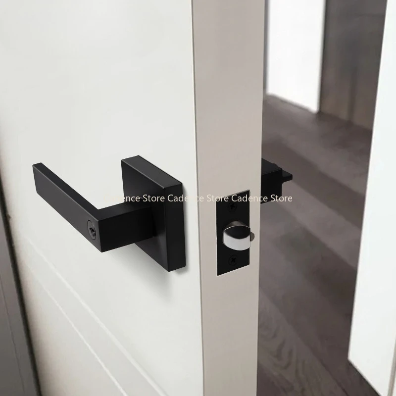 ครัวเรือนห้องนอนประตูล็อคในร่มทรงกลมเดี่ยวลิ้นประตูห้องน้ําไม้ประตู Universal Handle