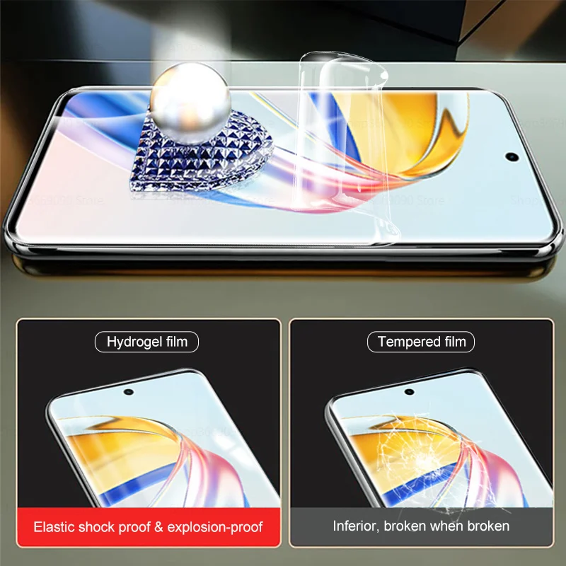 3in1 Camera Lens Protective Hydrogel Film For Honor X9b X 9A 9 A Honar X50 honorx50 5G 6.78inch Screen Protector Film Not Glass