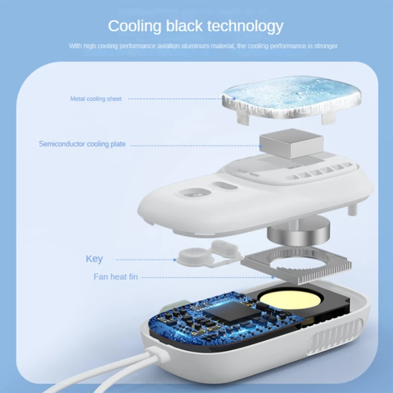 Портативный ручной мини-вентилятор полупроводниковый USB-вентилятор охлаждения без лопастей бесшумный карманный Вентилятор Настольный вентилятор для