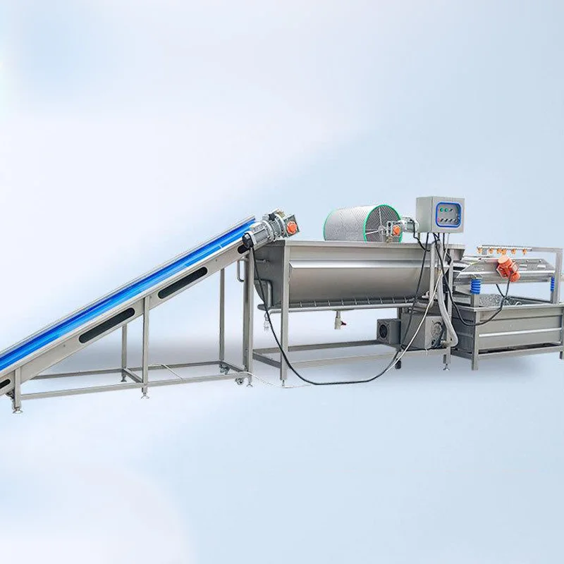 Fully Automatic Vortex Vegetable Washer, Central Kitchen Prepared Meal Processing Production Line, Fruit (Customized)