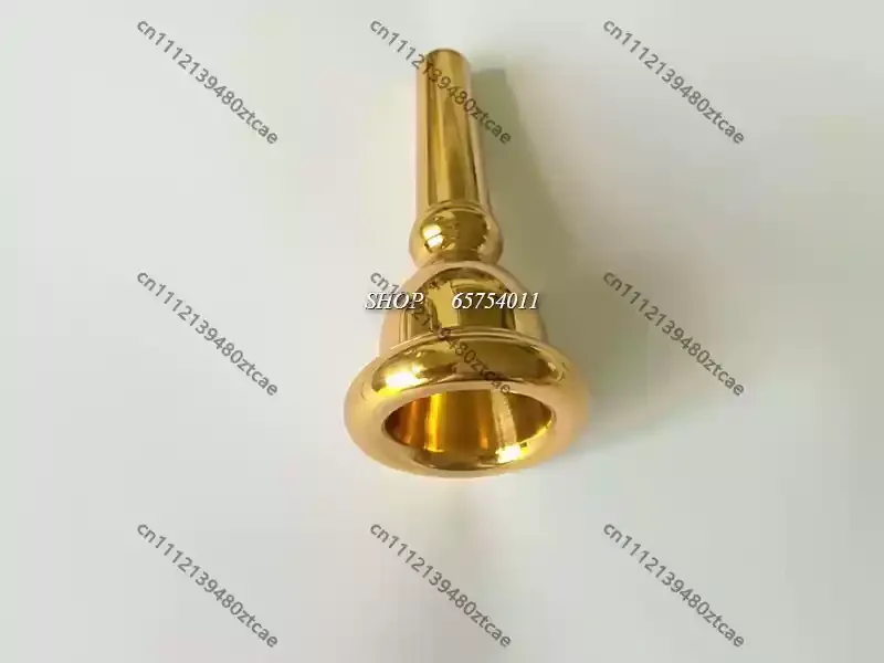 Wind Instrument Tenor Horn Mouthpiece 3 Flat Key Structure Pure Copper Raw Color Anti‑peeling Replacement Mouth Component