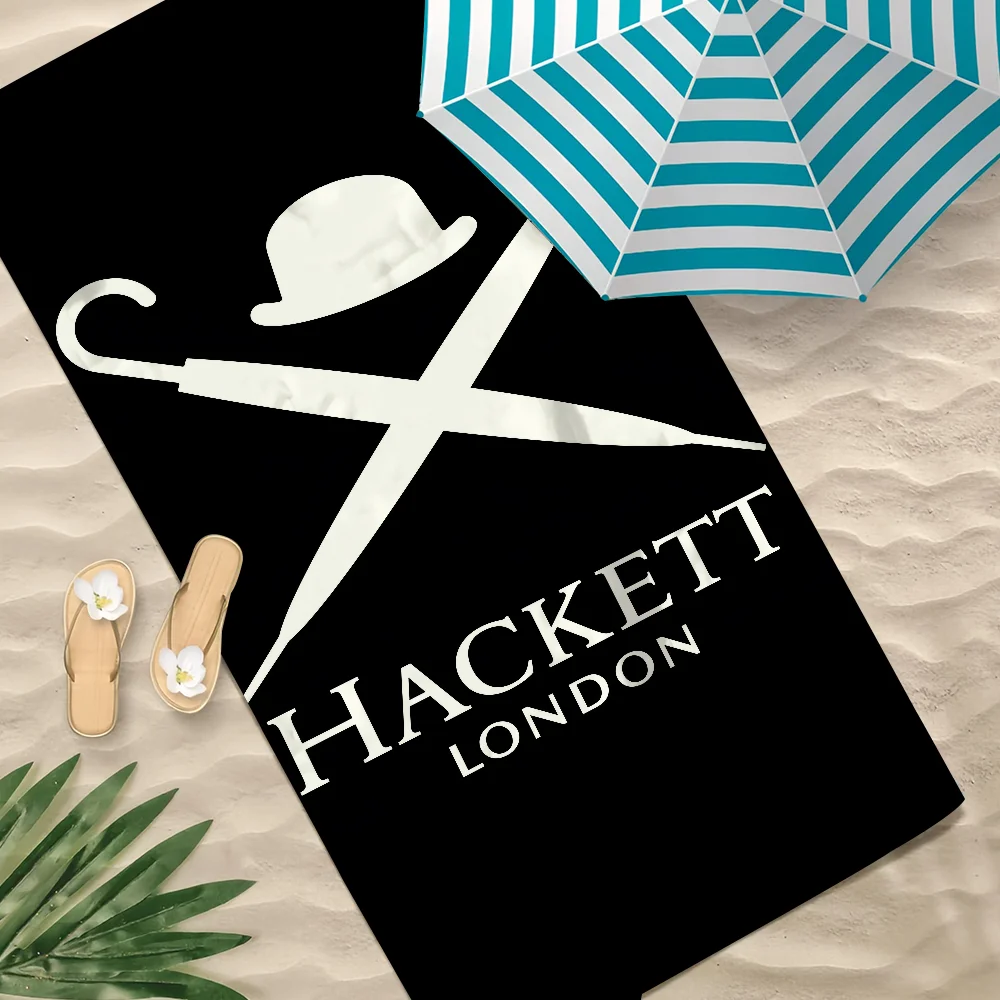 Luxuriöses, schnell trocknendes Strandtuch H-Hacketts-S London, weiches, modisches Handtuch für Pool, Reisen, Fitnessstudio, Dusche, Camping, große Größe, Sportgeschenk