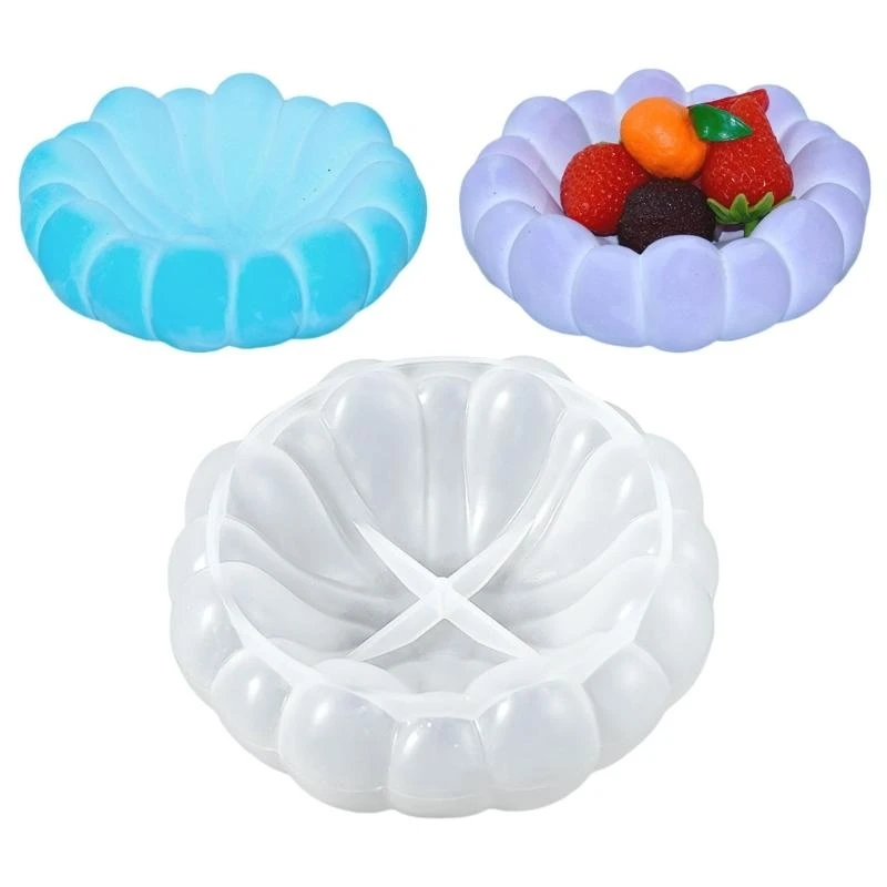 N5KA Epoxy Resin Molds Silicone Trays Moulds Irregular Cloud Holder Mold Silicone Texture for Jewelry Tray Plate