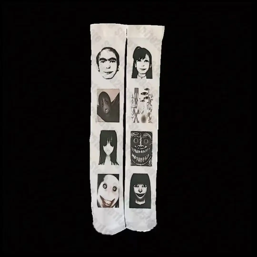 Lustige Socken Sexy Strümpfe Subkultur Strümpfe Frauen Lolita Punk Emo Harajuku Kniestrümpfe Goth Fetisch Strumpfhosen Shoopy Long