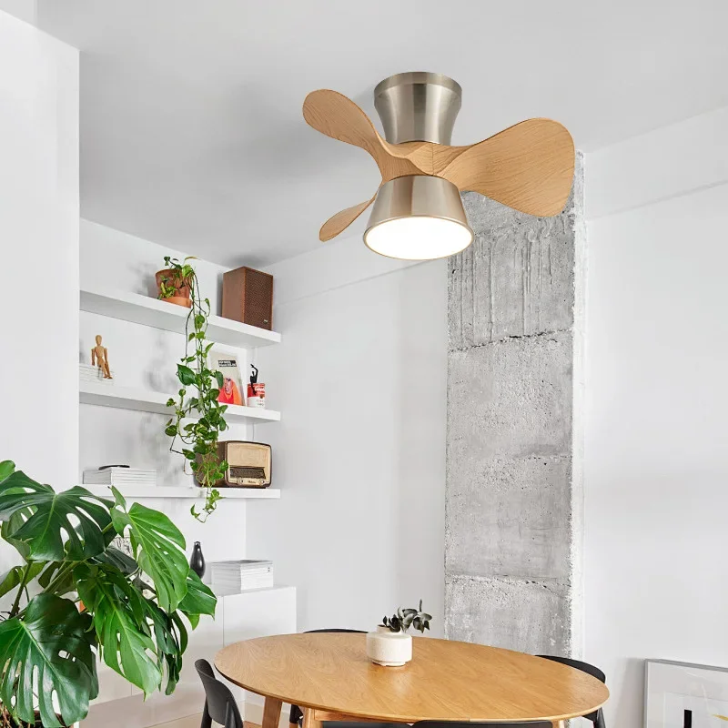 Full spectrum bedroom ceiling fan light, home intelligent frequency conversion bedroom dining room study ceiling fan light