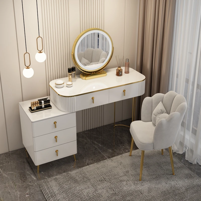 Modern simple small family bedroom high sense light luxury storage dresser - Image 2