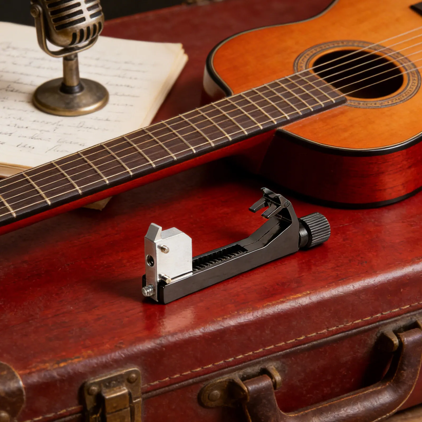 Electric Guitar Tremolo Intonation Tool Black Professional Octave Correction Accessory Stage Adjuster Guitar