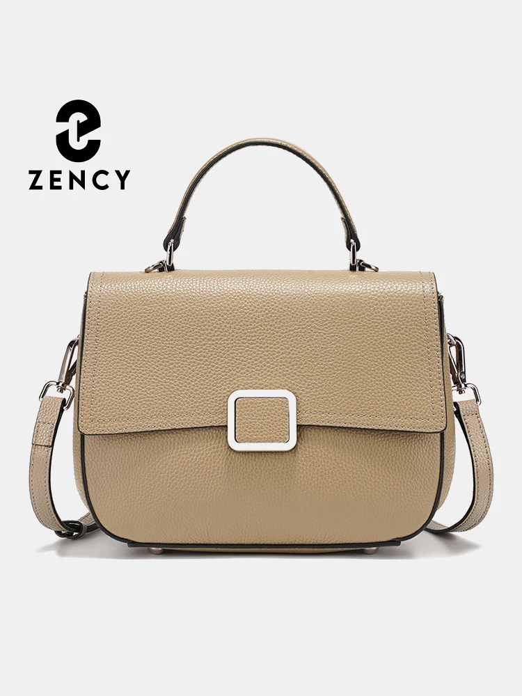 

Zency Women's Genuine Leather Bag Fashion Women's Crossbody Shoulder Bag Daily Casual Handbag 2025 Trendy Luxury Designer Bags