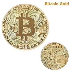 Altın kaplama Bitcoin Sikke Tahsil Sanat Koleksiyonu Casascius Anıt Fiziksel, taklit antik HİBRİD Metal, bu 8 en çok satılan, madeni paralar, altın, №7