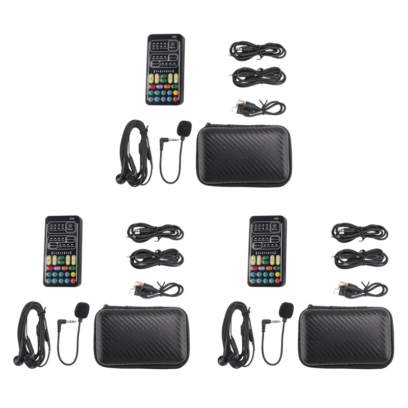 Neu-3X Voice Changer Handmikrofon Voice Changer mit Sound Multifunktionale Effekte Maschine für Telefon//Switch (I9)