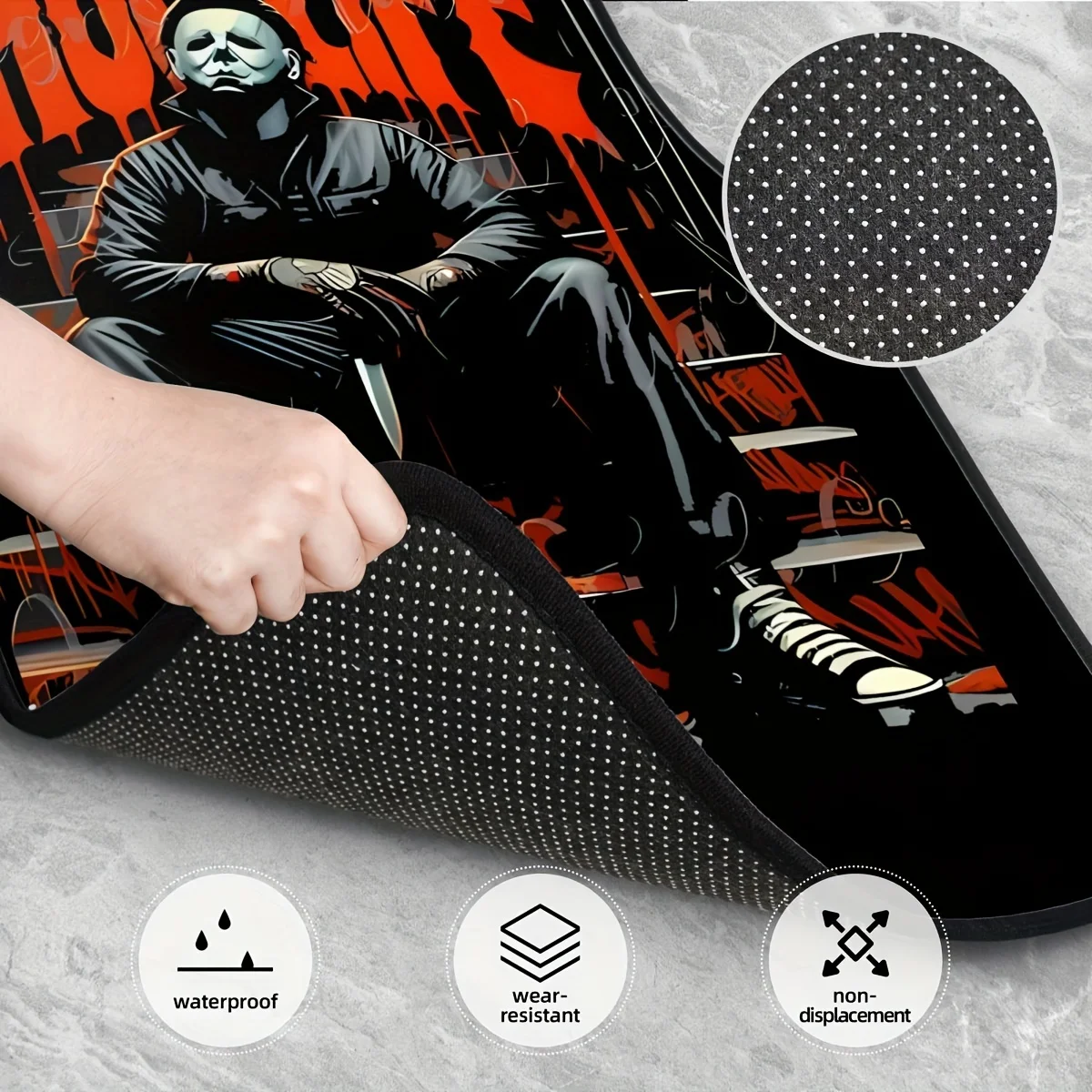 Ensemble de 4 tapis de sol universels Thug Life Design pour véhicules, accessoires d'intérieur imperméables et faciles à nettoyer, cadeau pour petit ami