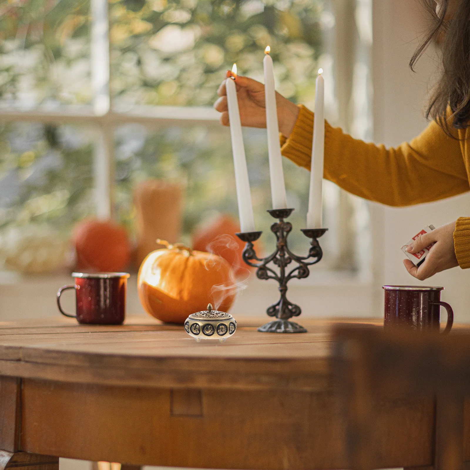 

Chinese Zodiac Aroma Burner Incense Bowl Desktop Censer Decor For Meditation Bedroom Study Yoga Room Gift Metal Handicraft