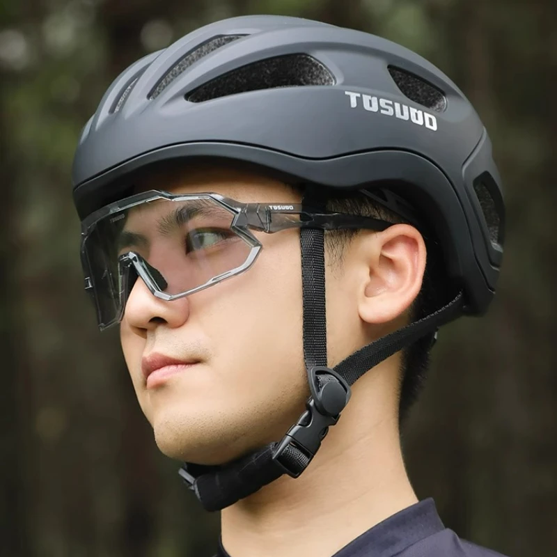 

TOSUOD Photochromic Cycling Glasses Professional Transparent Anti-Fog Sandproof Sports Eyewear for Men Women