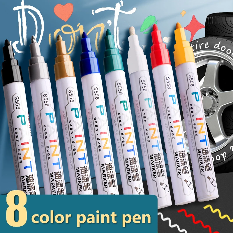 Водостойкий Перманентный масляный маркер для краски, ручка для обуви, шин, граффити, маркер, Школьное художественное письмо, инструмент для рисования, ручка для рисования