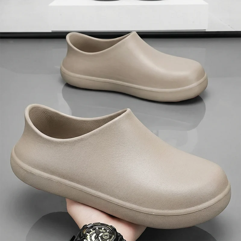 Professionelle rutschfeste Kochschuhe für Herren, ölbeständig, wasserdicht, atmungsaktiv, langlebig, leichte Arbeitssandalen für Restaurants – Detail 6