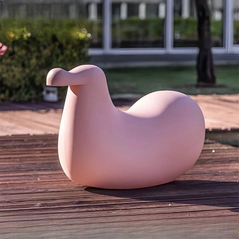 

Modern creative simplicity, leisure chair, niche solid color small apartment, living room home rocking chair