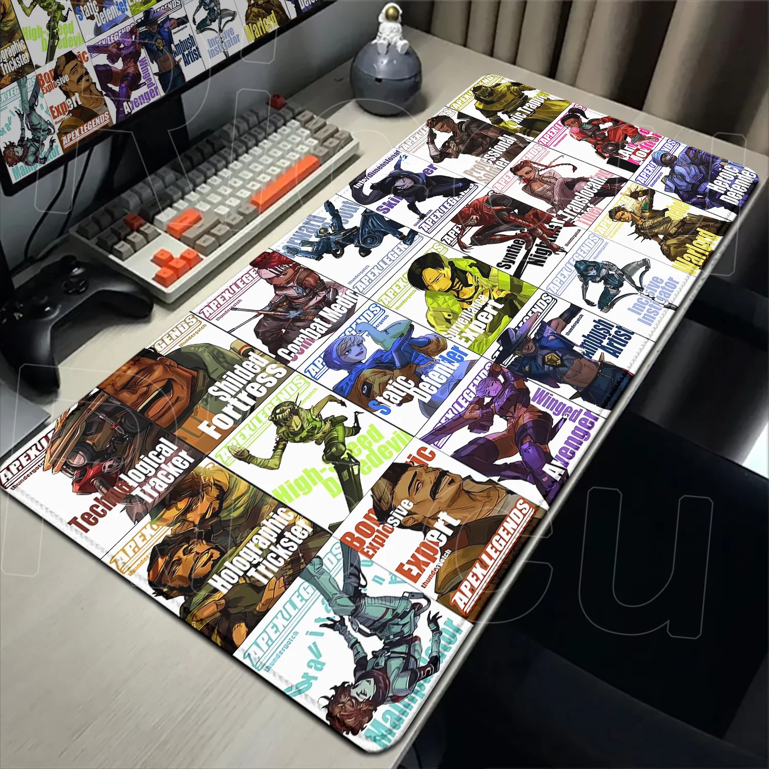 E-sports 900x400 Apex Legends Mouse Pad XXL Non-slip Rubber Desk Mat Game Mousepad PC Large Edge Locking Laptop Big Keyboard Pad