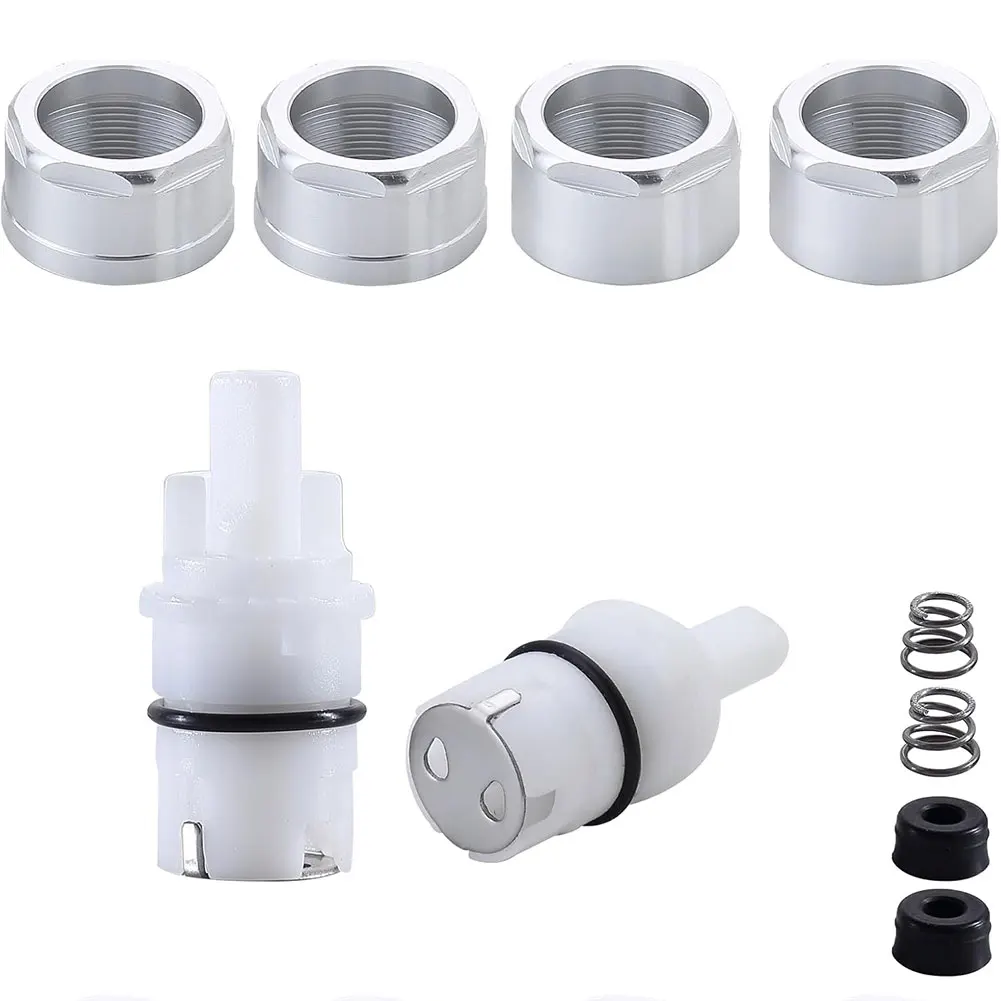 1 Pair Plastic For RP42096 Faucet Cartridge Repair Kit For Peerless Faucet With Nuts And Seals For Home Bathroom Kitchen