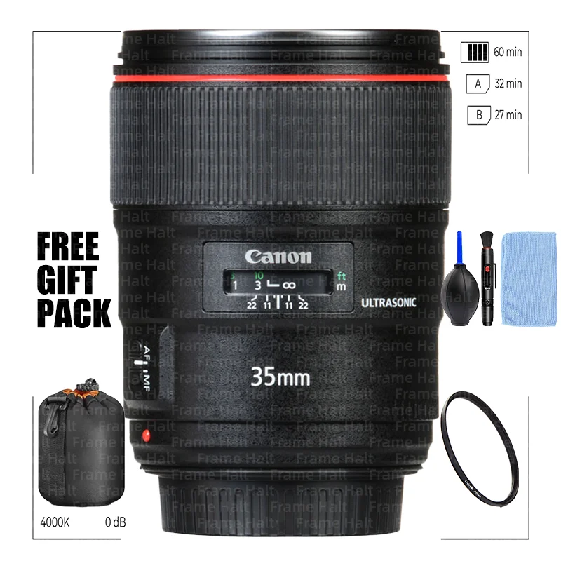 Canon EF 35mm f1.4L II USM Lens For canon camrea L-Series Wide-Angle Prime with Fast f/1.4 Aperture