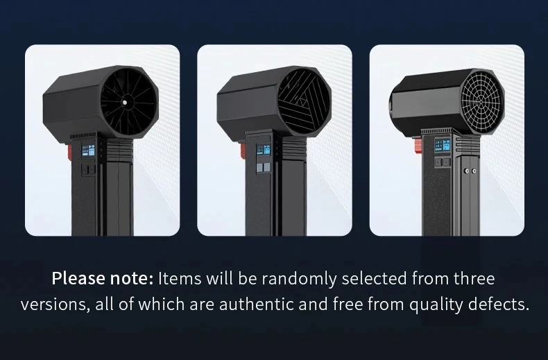 Soplador de aire violento para coche, potente ventilador Turbo de mano con iluminación LED, Motor sin escobillas de 64MM, alta velocidad, 4000mA, 1600G de empuje