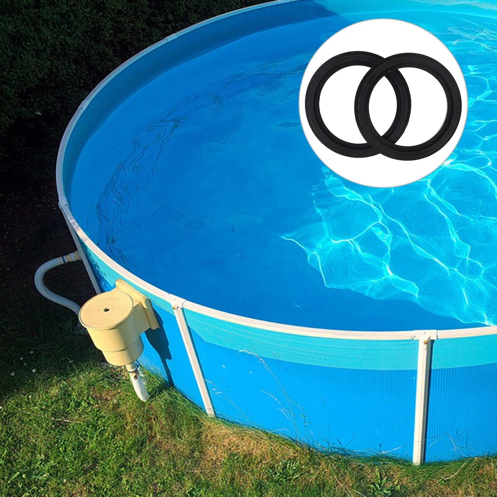 

2Pcs Rubber Washer for Pool Plunger Enhanced Durability with Friction Relief Design Pool Gasket Replacement Parts