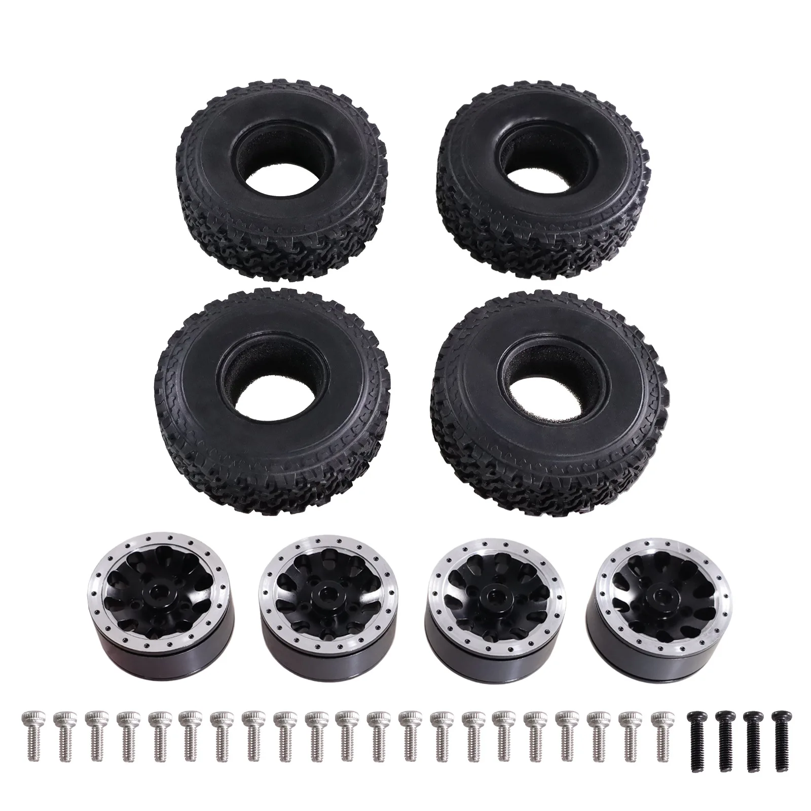 MN 1/12 MN82 LC79 MN78 D90 D91 D96 99S WPL 1/16 Full Range Feiyu JJRC RC Parts Metal Six Wheel Drive Clip Tire Wheel Hub Tires