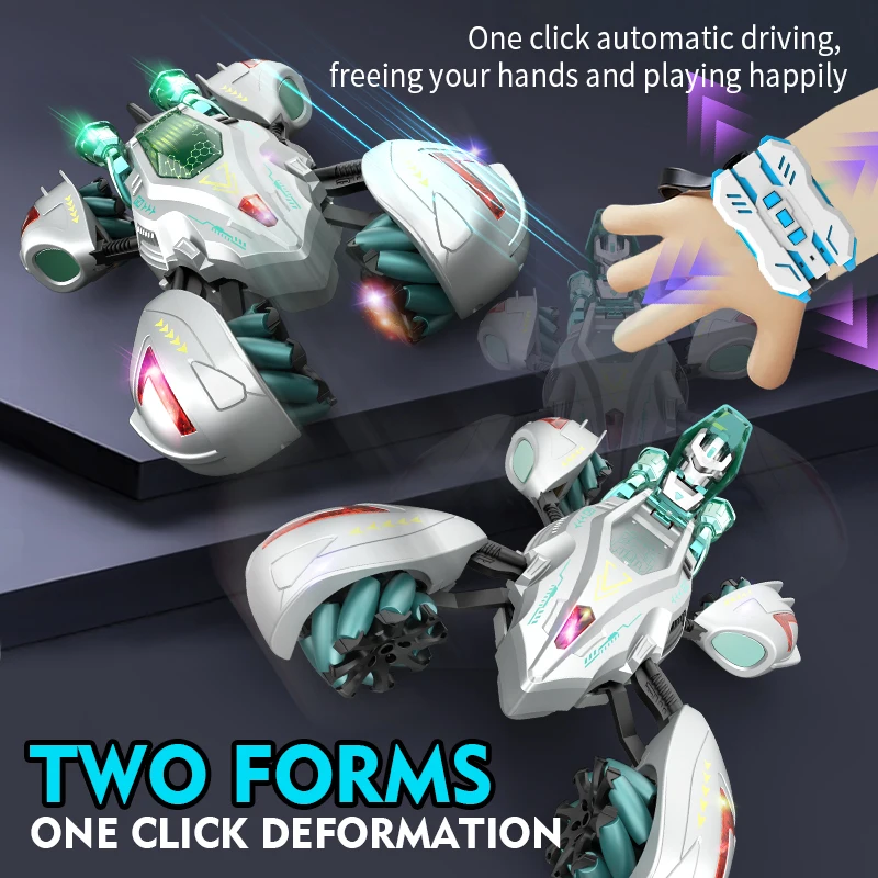 13CH RC Stunt รถ 4WD การเปลี่ยนรูปหุ่นยนต์รถ Gesture Sensing 360 หมุน Off-Road Drift Racing รถเพลงเด็กของขวัญ