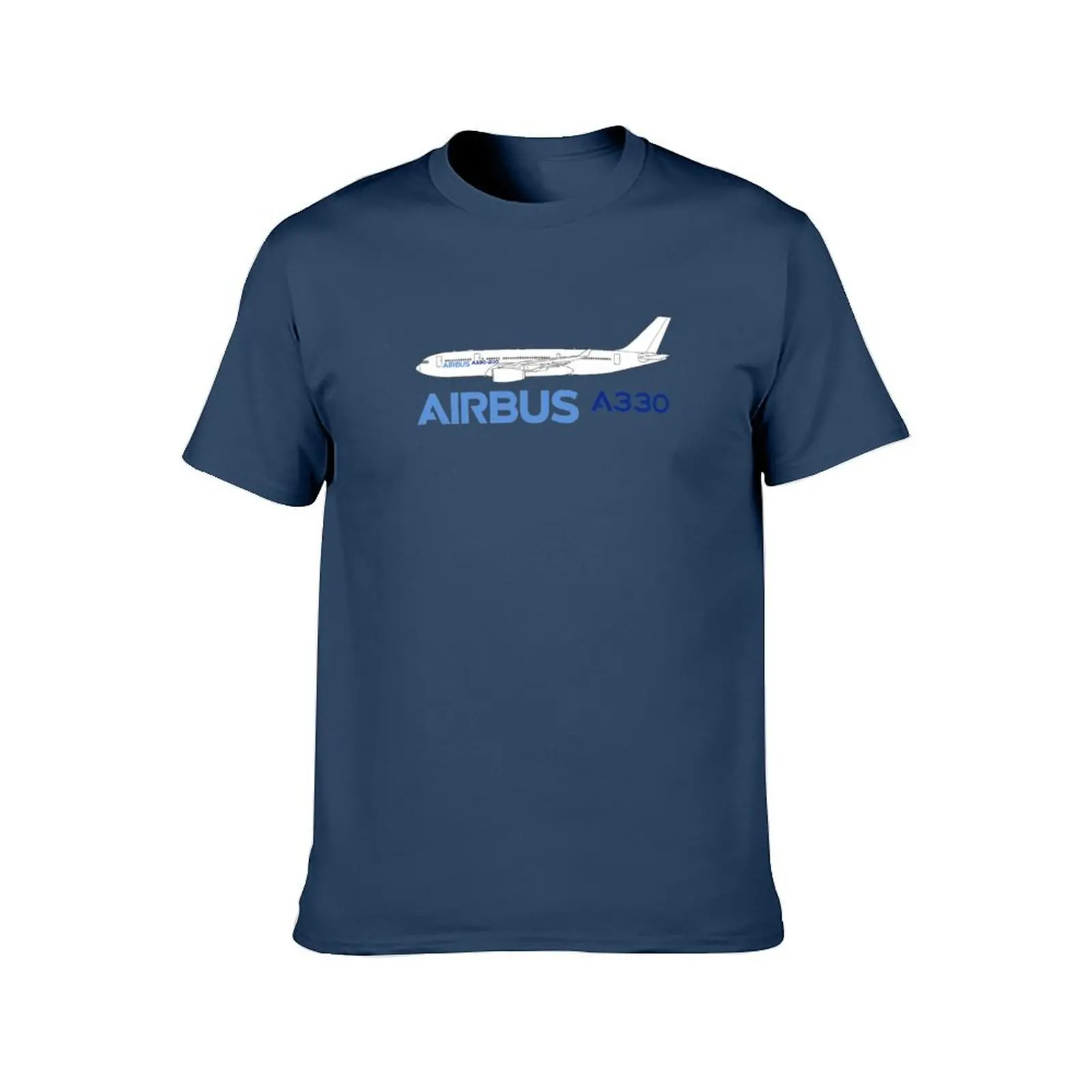 Airbus A330 Line Drawing T-Shirt Luxury man oversized quick drying men graphic t shirts