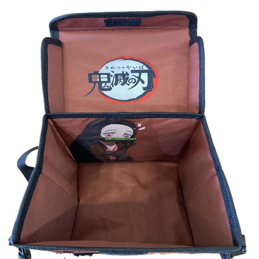 Anime Cosplay  Kamado Nezuko Backpack Box Creative Pringting Canvas Printing Foldable Backpack Cosplay Prop