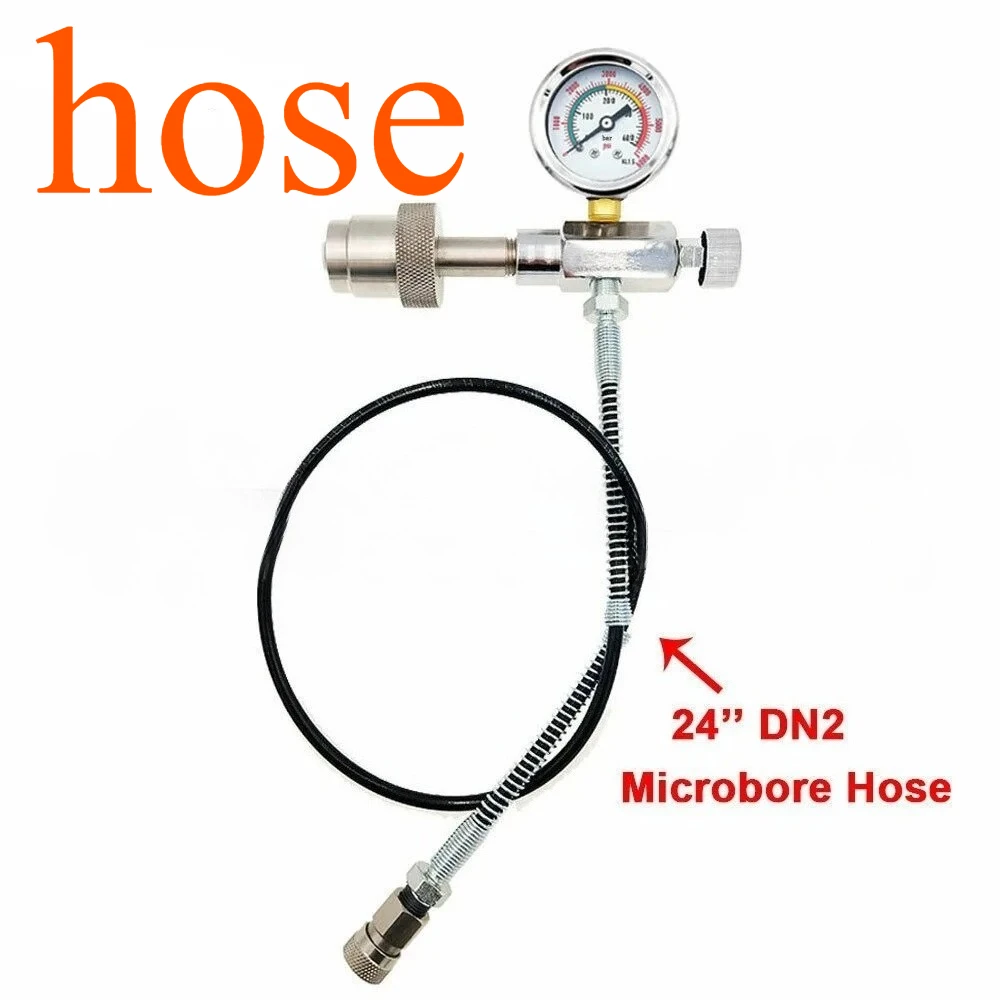 

‌ Промышленный зарядный клапан CGA347 со шлангом высокого давления 60 см, быстроразъемным соединением для резервуаров SCBA и аварийной заправки кислорода