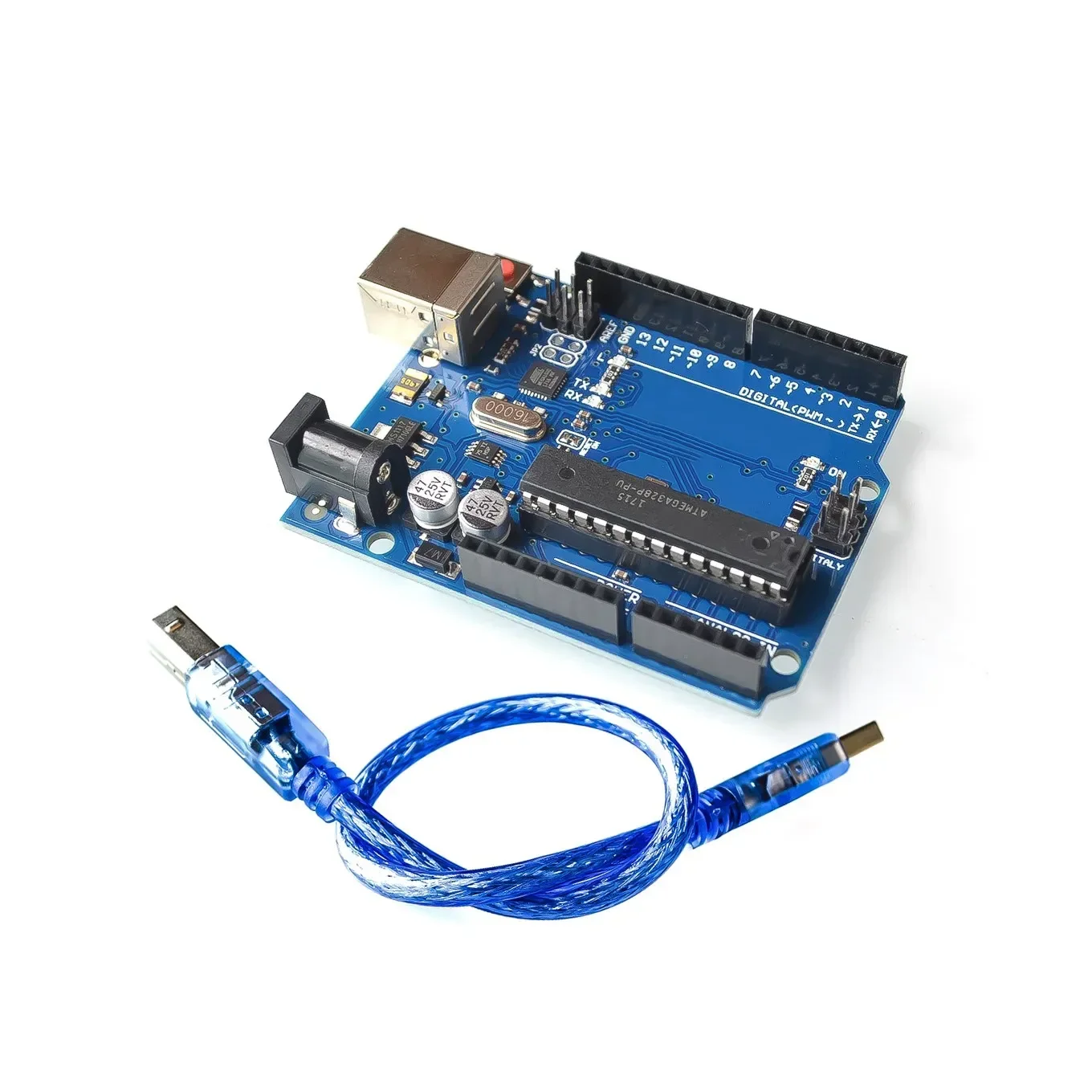 

For UNO R3 Official Box ATMEGA16U2+MEGA328P Chip R3 Development board + USB CABLE