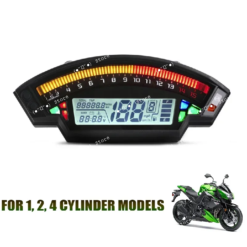 

hot selling motorcycle instrument panel with lcd assembly, display screen, color odometer, water temperature universal